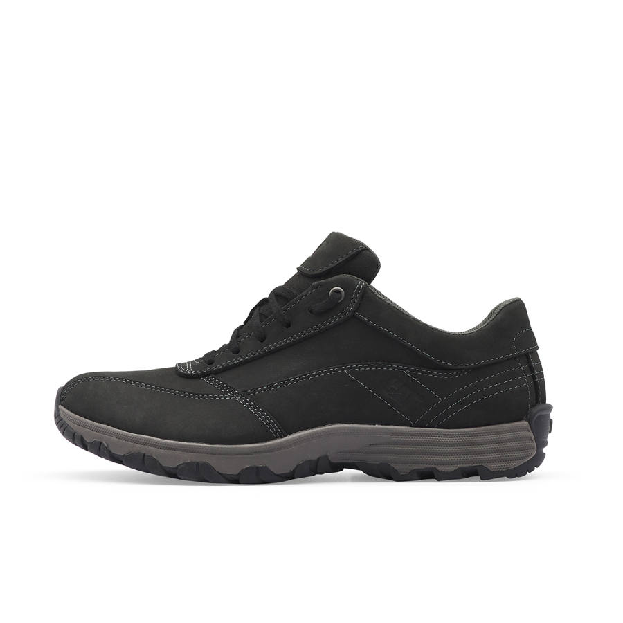 CAT Cow Leather Low top Casual Shoes Men's Black