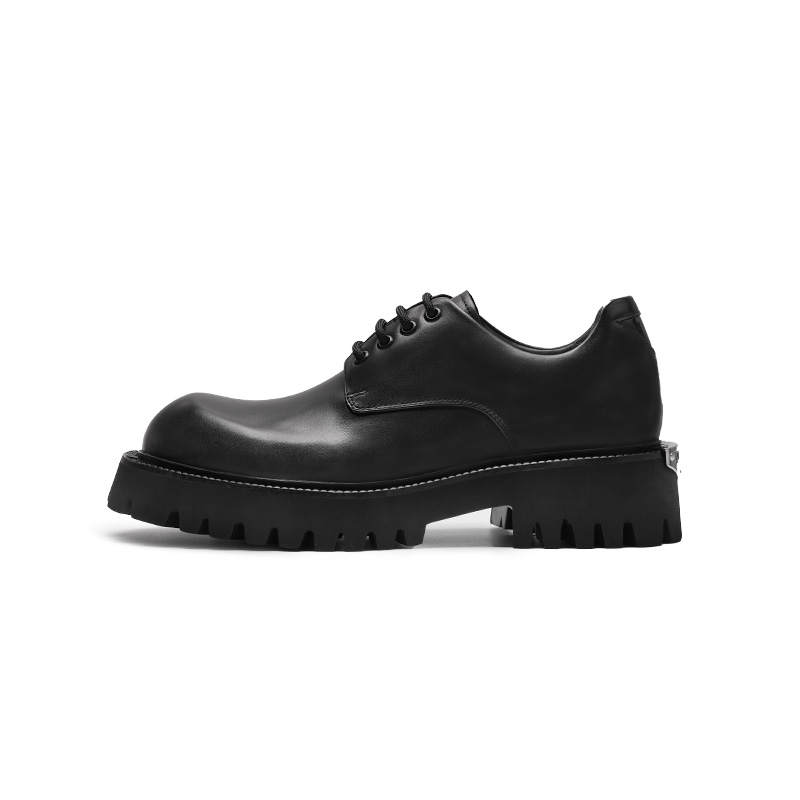 Viplander Top Grain Cow Leather Casual Shoes Men's Black