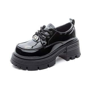 AIYILIAN Women's Casual Shoes 6.5cm Women's Bright Black