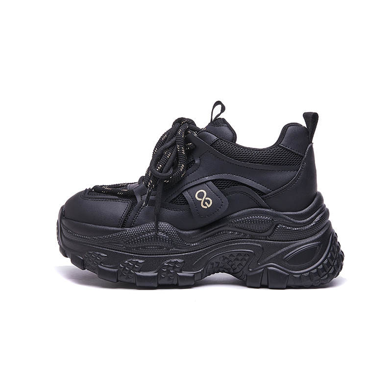 GONGNIUMEILI Pu Abrasion Resistant Abrasion Resistant Low top Chunky Sneakers Women's