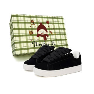 Nicolas.Li Trendy Commute Microfiber Leather Low top Skateboard Shoes Women's