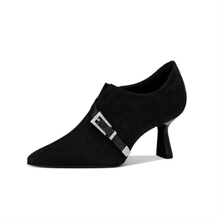 JESSICA SOPHIA Cow Leather Slim Heel High Heels Women's