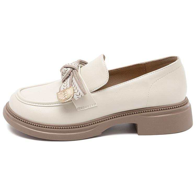 AGSDON Loafers Women's Beige Apricot/Black