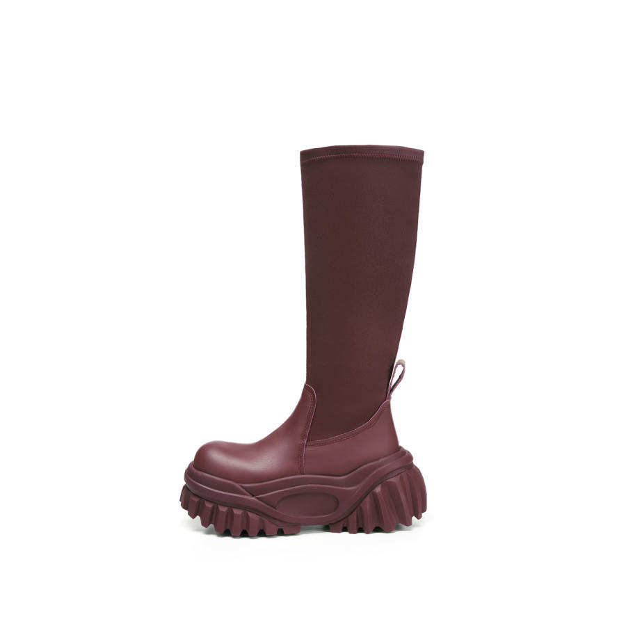 XMZY Rhythm Collection Top Grain Cow Leather Knee high Boots Women's
