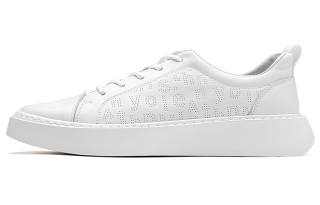 Anthony Miles Cow Leather Stylish Skateboarding Shoes Men's White