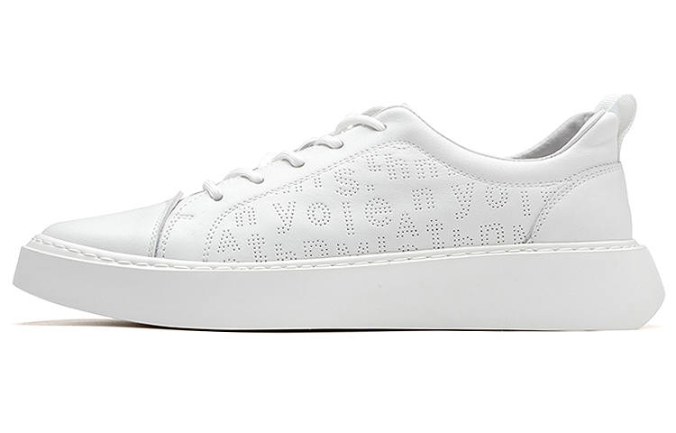 Anthony Miles Cow Leather Stylish Skateboarding Shoes Men's White
