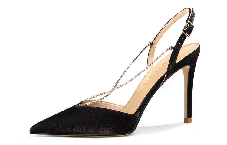 Lily Wei Fabric Slim Heel High Heels Women's