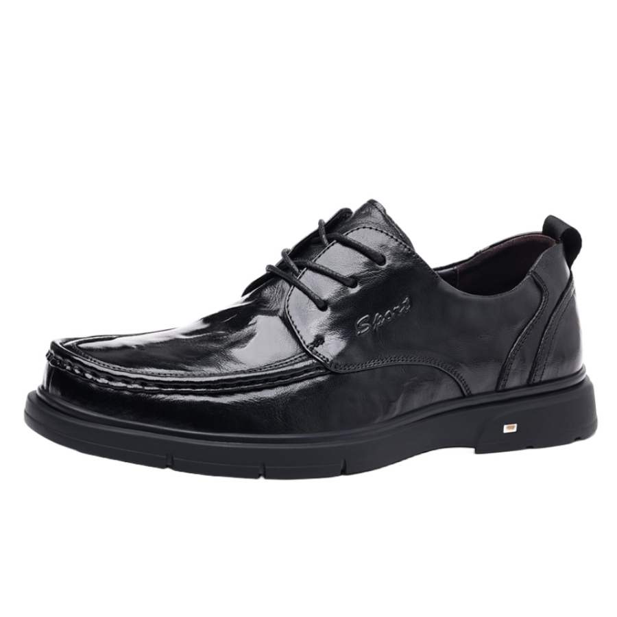 KACHILANG Sheepskin Casual Shoes Men's Black