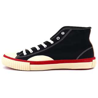 Alternative Country American Vintage Mid top Canvas Shoes Unisex Black