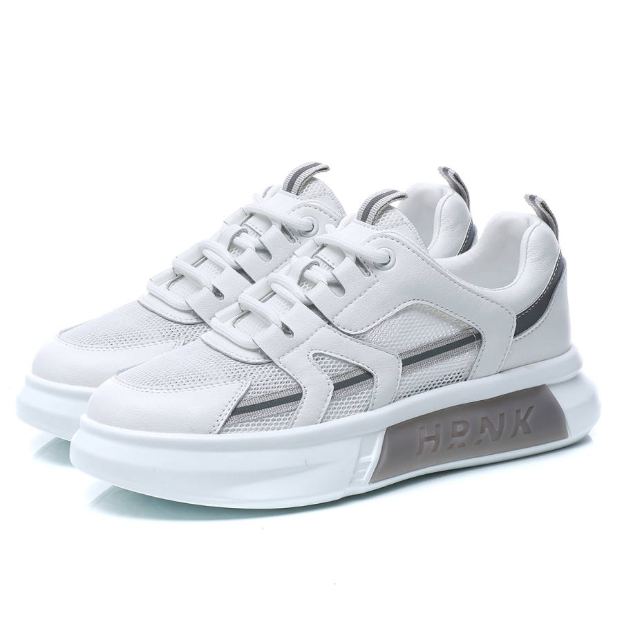 FOXER Low top Skateboard Shoes Women's White Gray