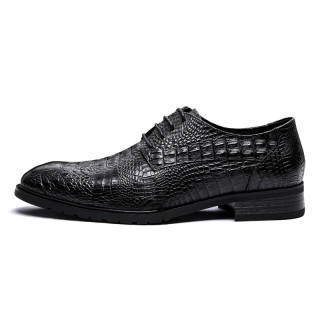 SHENGDAQISHI Cow Leather Dress Shoes Men's Black
