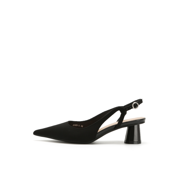 QITUMAUL Suede Chunky Heel High Heels Women's