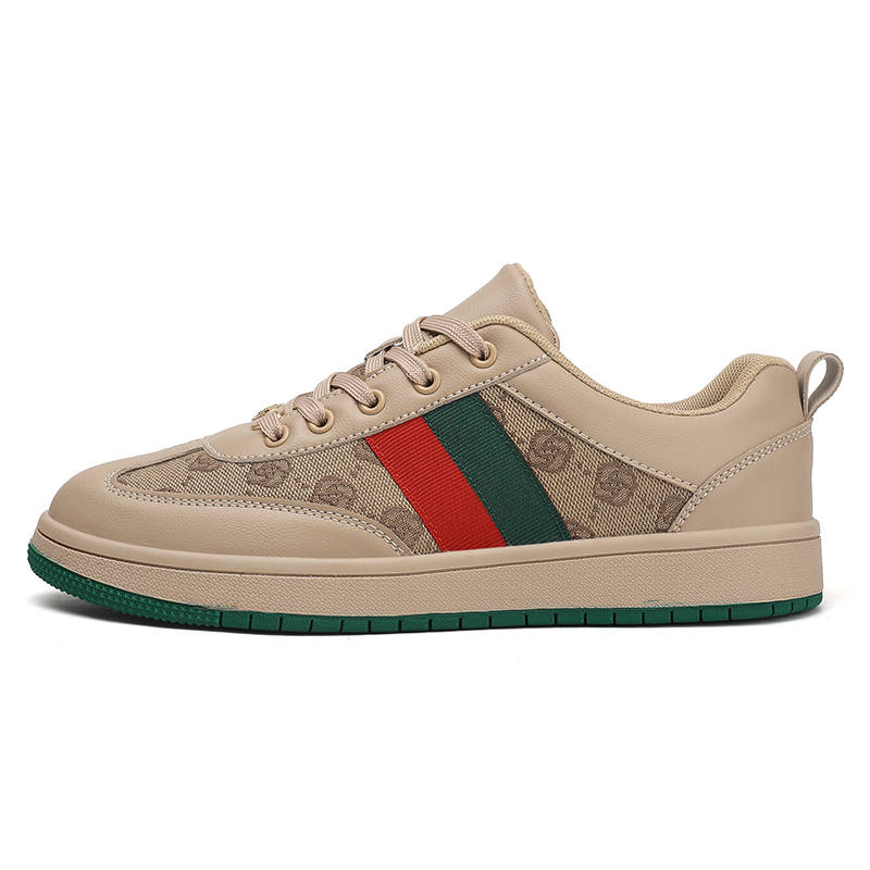 PLAY COBBLER Skateboard Shoes Unisex Beige Green