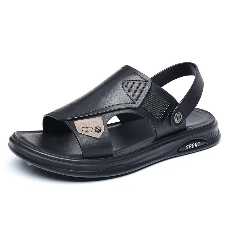 SHUPATE Beach Sandals Men's Black/Gray/Khaki