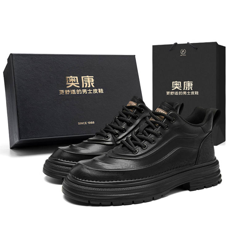 AOKANG AOKANG Ankle Boots 3cm Men's Black