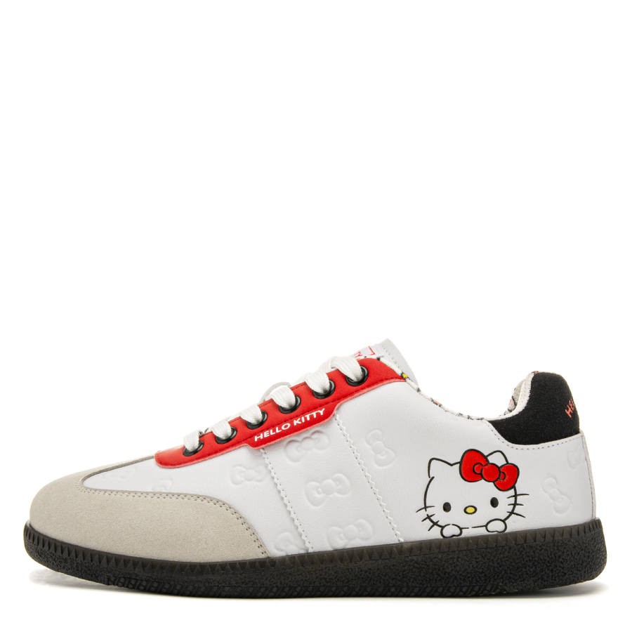 Sanrio x Hello Kitty Microfiber Leather Abrasion Resistant Height Increasing Low top Skateboard Shoes Women's