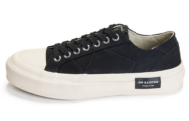 ARTICLE NO. Zhuge Collection Vintage Skateboard Shoes Unisex Black White