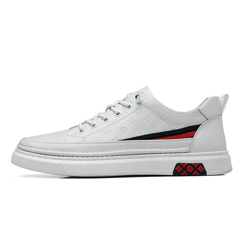 PTLS PTLS Cow Split Leather Low top Casual Shoes Men's White