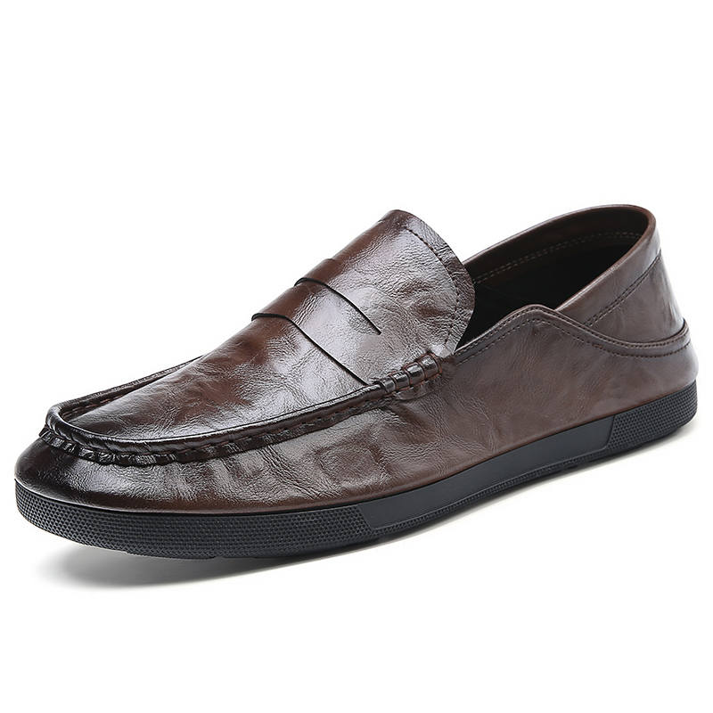 MODENGPAN MODENGPAN Gommino Loafers Men's Black Brown