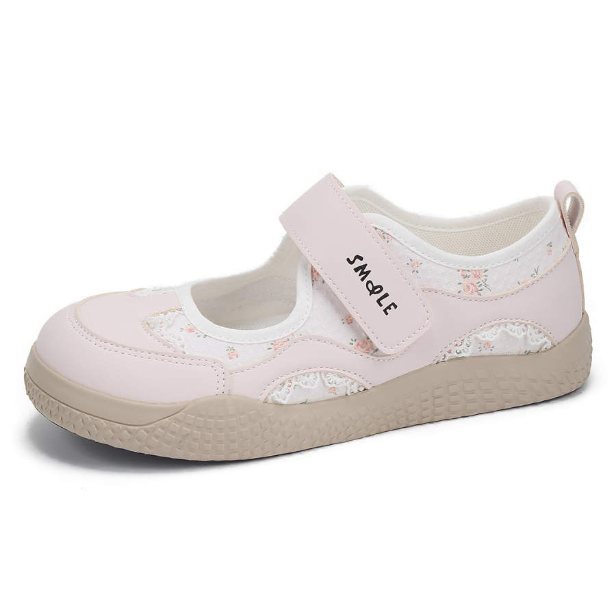 Alxnan Mary Jane Shoes Women's Pink, Yellow