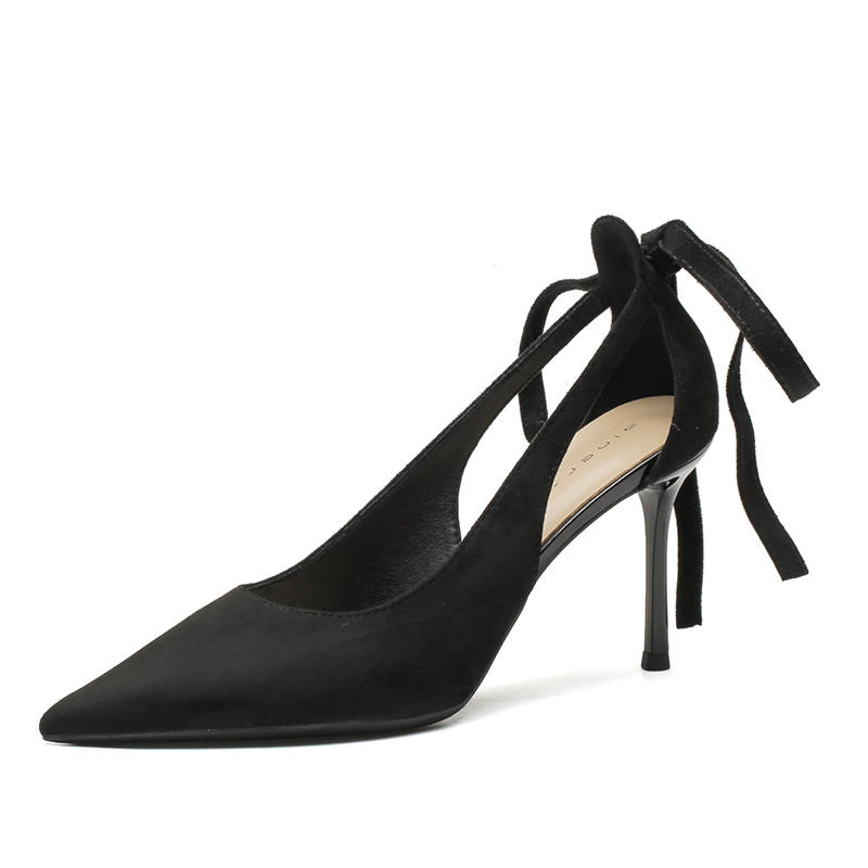 ZUOMILUO Suede High Heels Women's Black