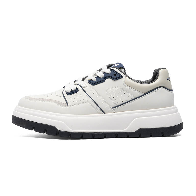 NAVIGARE Microfiber Leather Height Increasing Height Increasing Low top Skateboard Shoes Men's Dark Blue