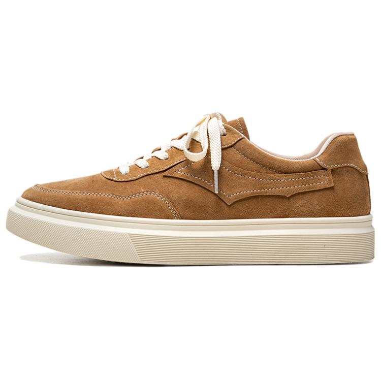 MINGYITU Pigskin Cushioning Height Increasing Cushioning Height Increasing Low top Skateboard Shoes Men's