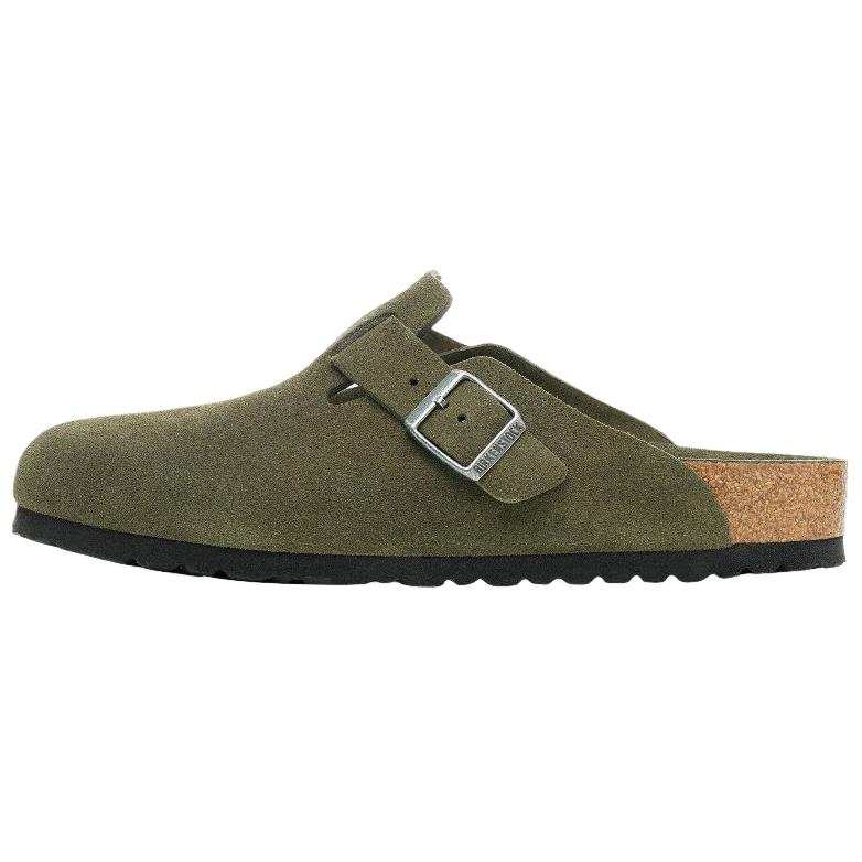 Birkenstock Boston Soft Footbed EVA No Special Function Closed Toe Slippers Unisex Green Regular Loose Fit