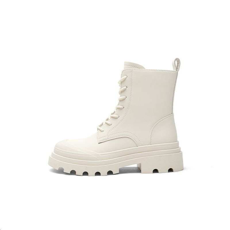 TOOMANYSHOES Round And Plump Short Mid Calf Combat Boots Women's