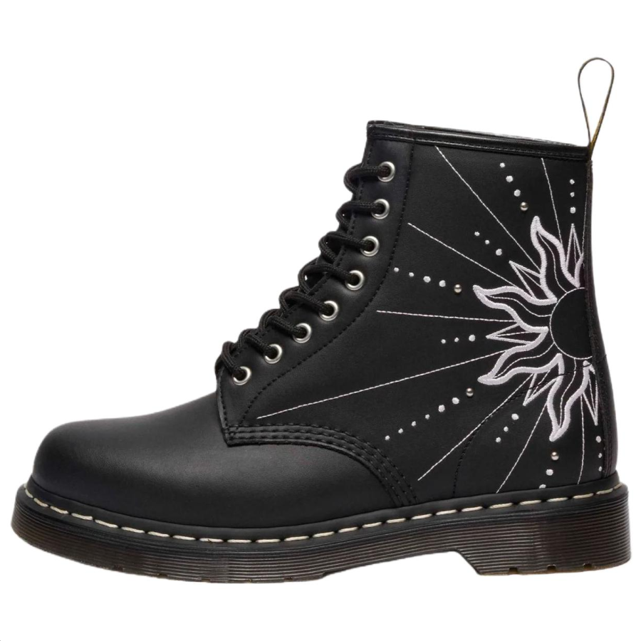 Dr.Martens 1460 SOLAR FLARE Leather Combat Boots 3cm Unisex Black
