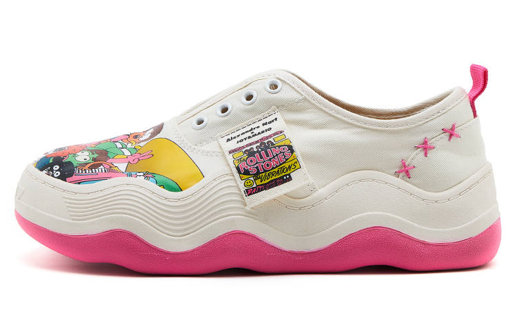 Joy&Mario Fabric Platform Shoes Women's Ecru