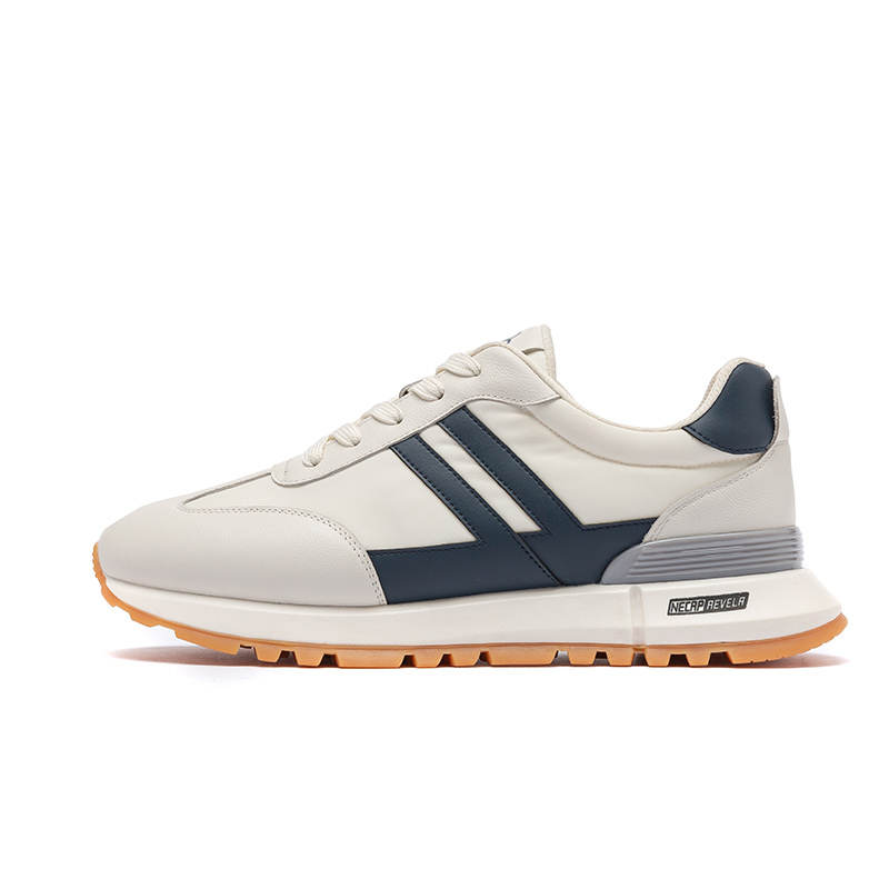 QIAONAI Casual Shoes Men's Low Top White Yellow/White Blue