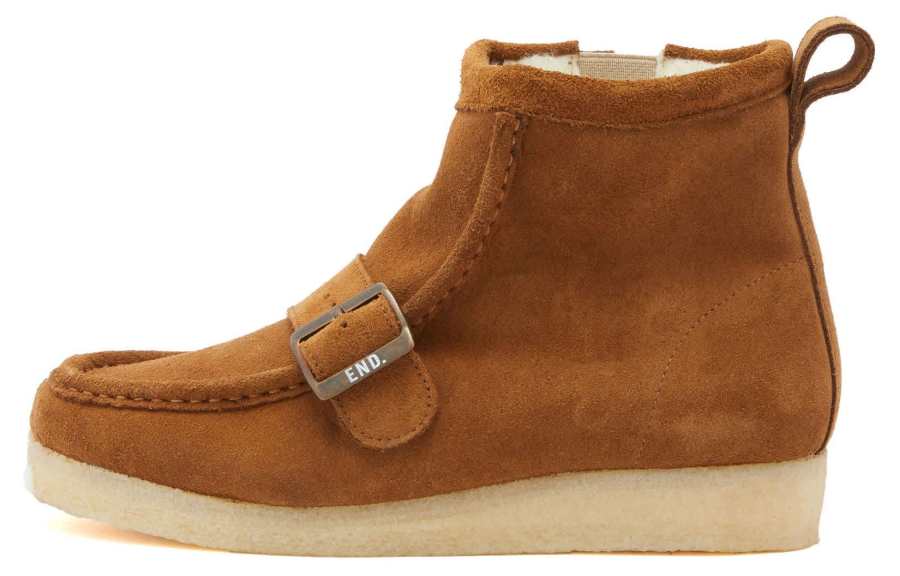 Clarks Clarks X END. X Beams Plus Walla Hi Strap 'Dark Brown'