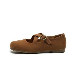 JOSINY Mary Jane Shoes Women's Brown
