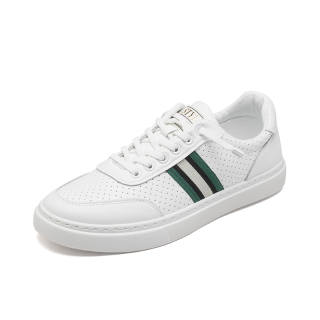 JIJILANGPIN Leather Low top Skateboard Shoes Men's