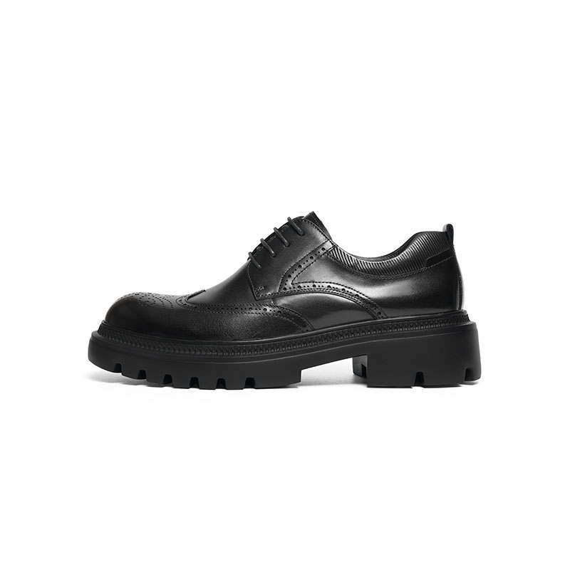 RED DRAGONFLY Brogue Wedding Shoes Cow Leather Dress Shoes Men's