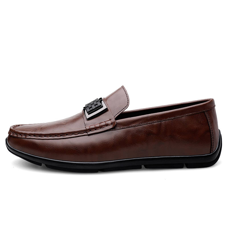 GONGNIULEITING Top Grain Cow Leather Casual Shoes Men's
