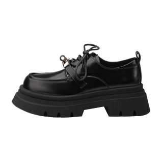 STUDIO LEE Cow Split Leather Loafers Women's Black