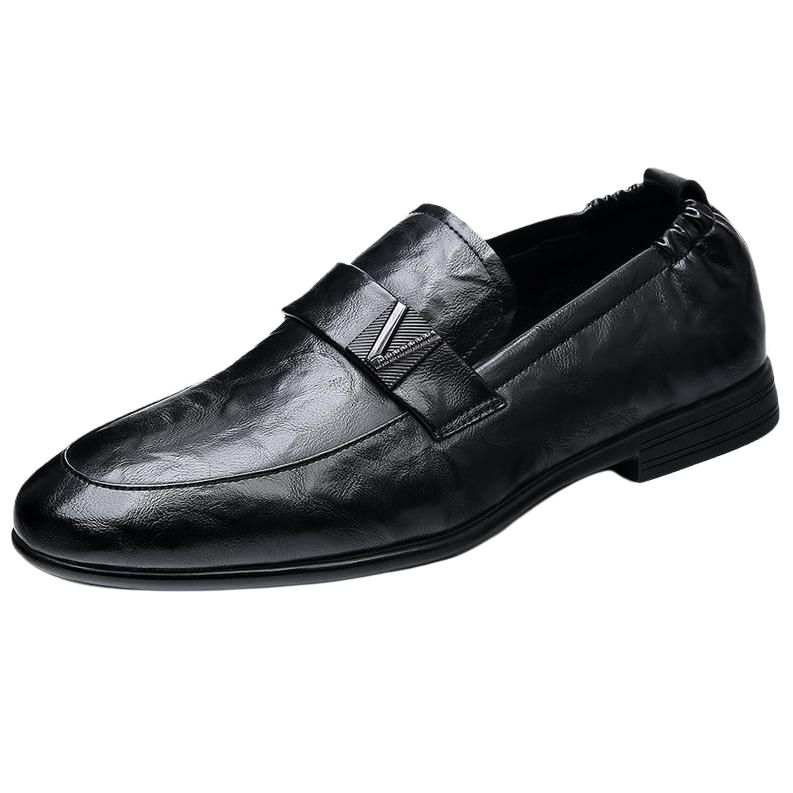 KACHILANG Men's Casual Shoes Men's Low Top Black/Brown