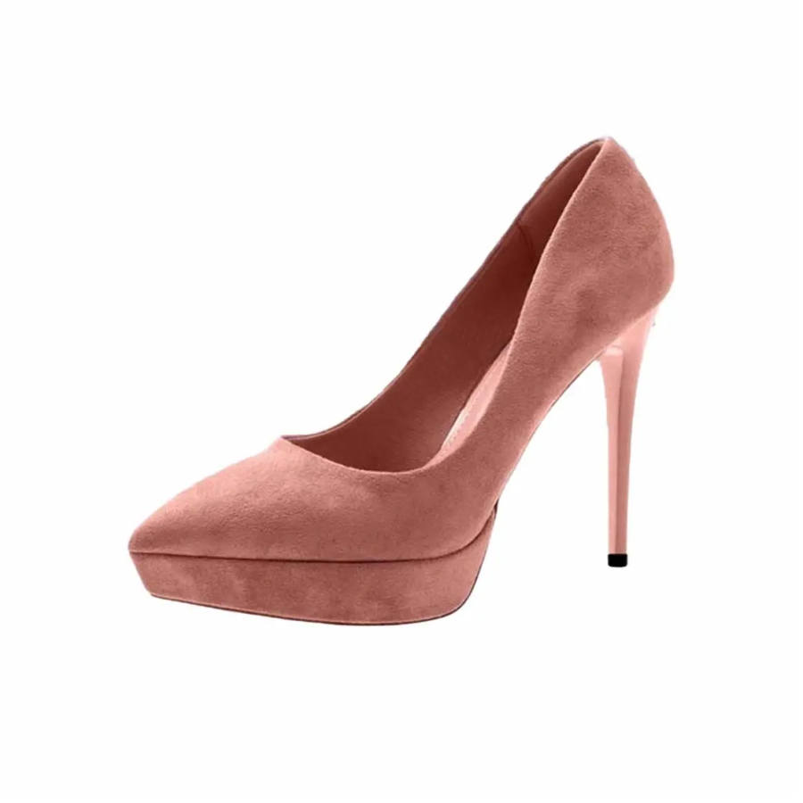 DAWEIJIA Pu Slim Heel High Heels Women's