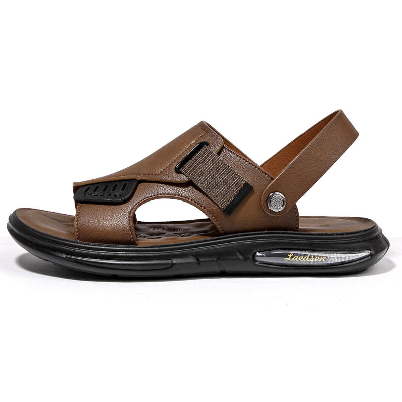 PALMPOLO Beach Sandals Men's Khaki/Gray