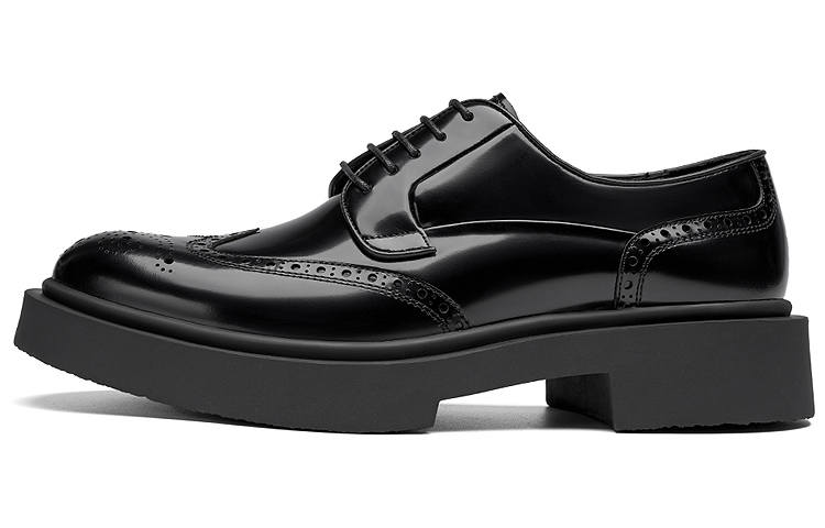 ROBERTA DI CAMERINO Top Grain Cow Leather Dress Shoes Men's Black