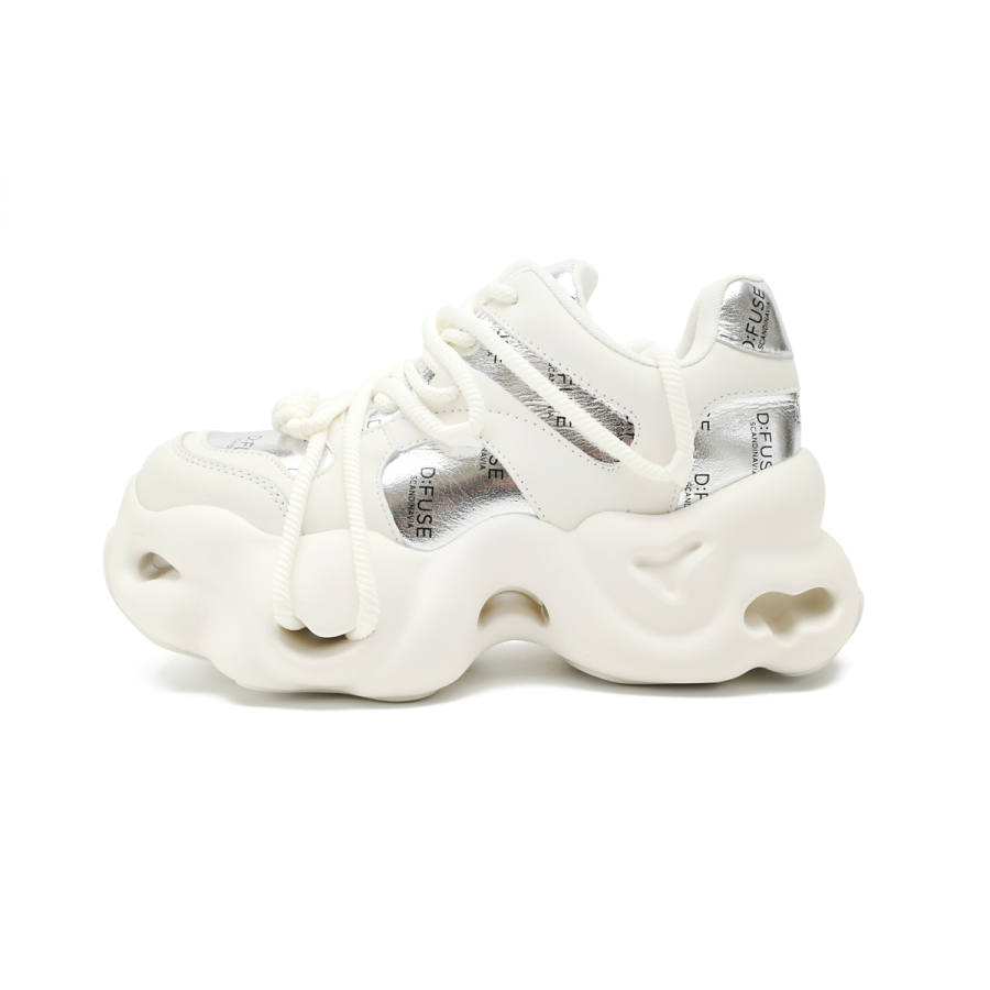 D:FUSE SCANDINAVIA D FUSE SCANDINAVIA Puffy Shoes Cow Split Leather Cushioning Slip Resistant Abrasion Resistant