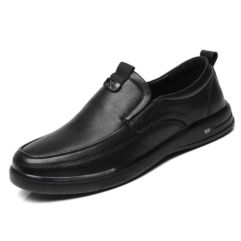 FANKE8°DU Cow Split Leather Casual Shoes Men's Black
