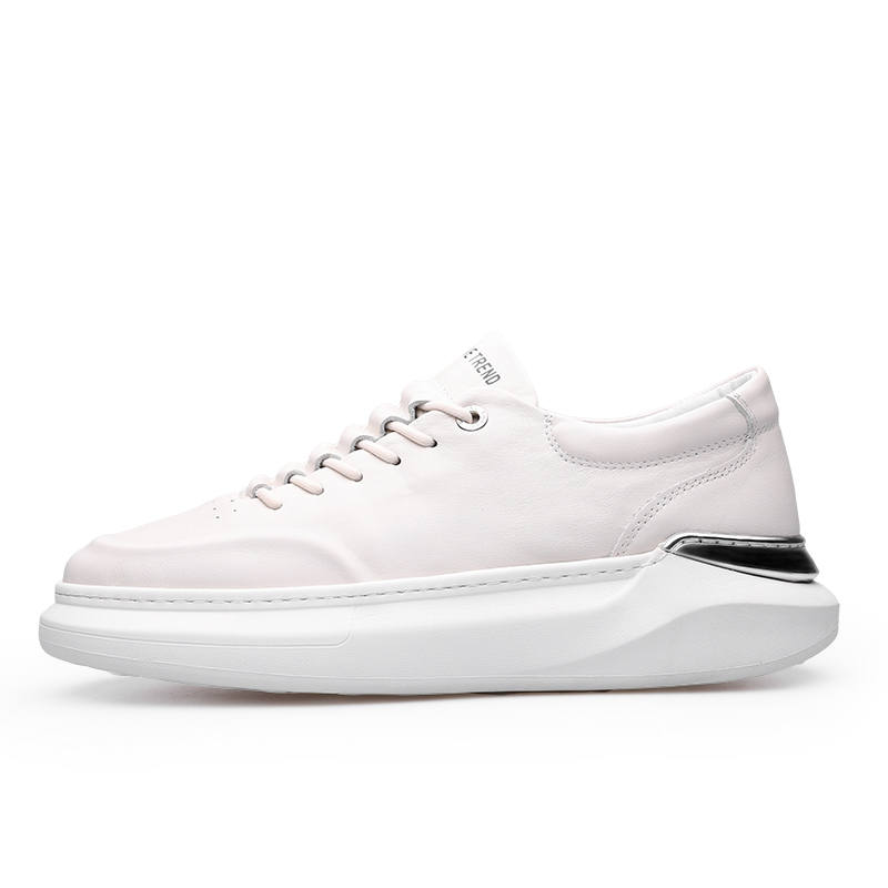 PARDASAUL Cow Leather Casual Shoes Men's White