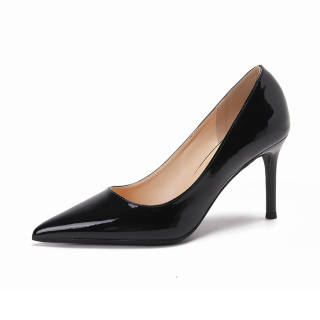 MCKP Patent Leather Slim Heel High Heels 6CM Women's