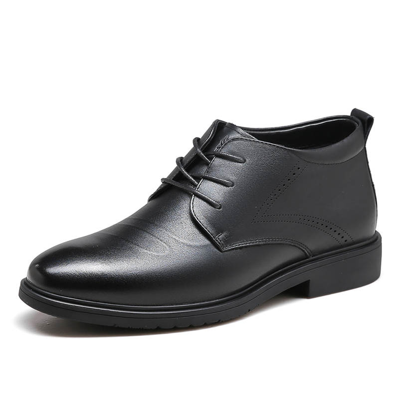Spider King Top Grain Cow Leather Dress Shoes Men's Black