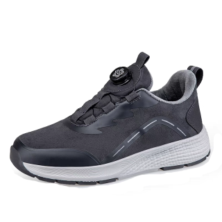 RONGSHI Winter Middle Aged Fleece Lined Outdoor Comfortable Soft Sole Walking Insulated Shoes Thermal