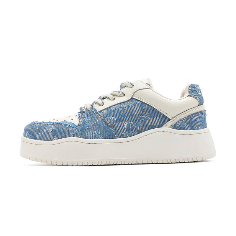 WANGJUE Denim Low top Skateboard Shoes Unisex
