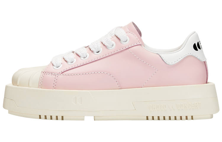 CHOCO CONCERT Cow Leather Low top Skateboard Shoes Unisex Pink